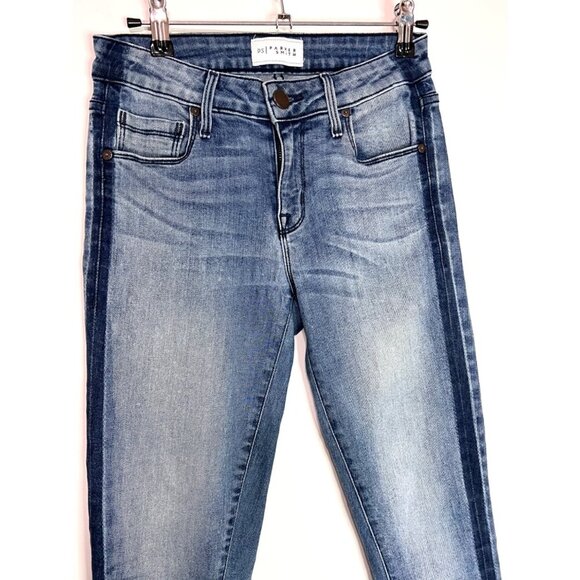 Parker Smith Twisted Seam Cropped Skinny Jeans in Ocean Side Size 24 - Picture 6 of 11